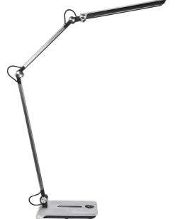 Lampada da scrivania a LED AQUILA con dimmer Argento