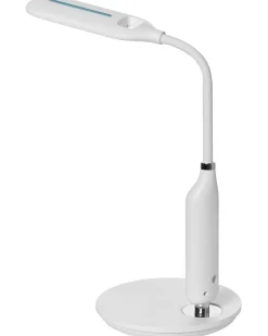 Lampada da scrivania a LED CYGNUS con dimmer Metallo Bianco
