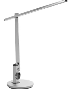 Lampada da scrivania a LED CETUS con dimmer Argento