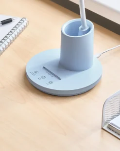 Lampada da scrivania a LED VELA con dimmer Blu
