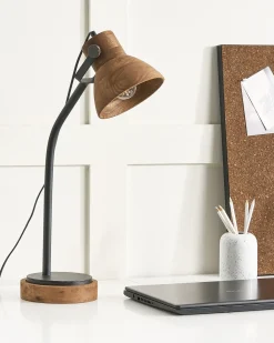 Lampada da scrivania KOLAR Legno di mango Marrone scuro