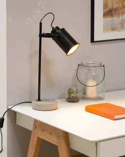 Lampada da scrivania MUNDAKA Regolabile Metallo Nero