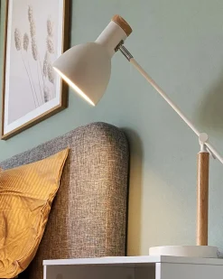 Lampada da scrivania PECKOS Regolabile Metallo Bianco