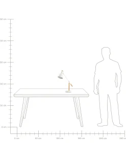 Lampada da scrivania PECKOS Regolabile Metallo Bianco