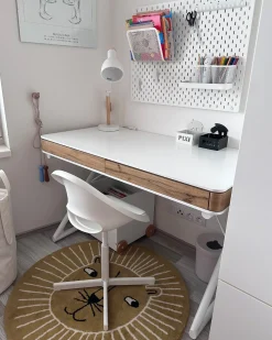Lampada da scrivania PECKOS Regolabile Metallo Bianco