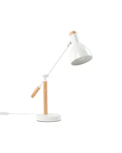 Lampada da scrivania PECKOS Regolabile Metallo Bianco