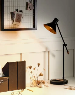Lampada da scrivania PINKEEN Metallo Nero