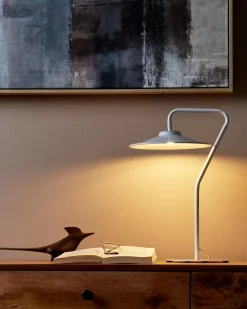 Lampada da tavolo a LED GALETTI Metallo Bianco