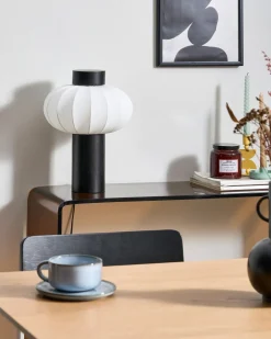 Lampada da tavolo ABENS Legno Nero