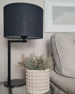 Lampada da tavolo BALDWIN Metallo Nero