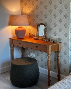 Lampada da tavolo BARTON Ceramica Marrone