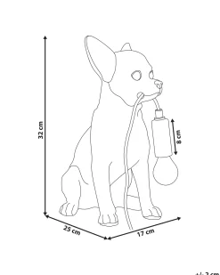 Lampada da tavolo Cane ROCCO Oro
