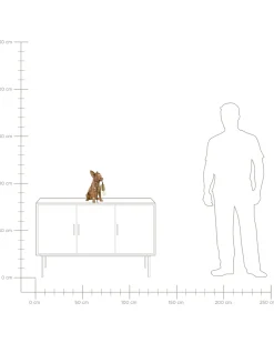 Lampada da tavolo Cane ROCCO Oro