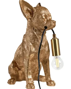 Lampada da tavolo Cane ROCCO Oro