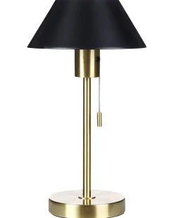 Lampada da tavolo CAPARO Metallo Nero/Oro