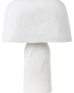 Lampada da tavolo CARRASCO Cartapesta Bianco
