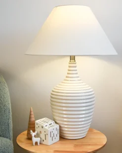 Lampada da tavolo CELESTE Ceramica Beige