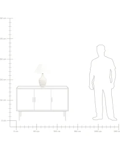 Lampada da tavolo CELESTE Ceramica Beige
