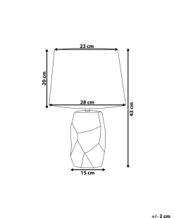 Lampada da tavolo ELIA Ceramica Rosa pastello
