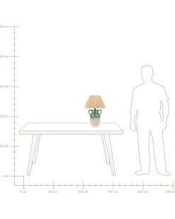 Lampada da tavolo LIMONES Ceramica Verde