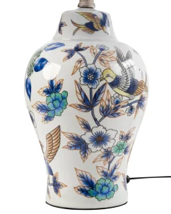 Lampada da tavolo MORACA Porcellana Bianco/Blu