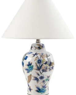 Lampada da tavolo MORACA Porcellana Bianco/Blu