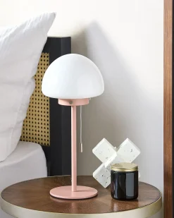 Lampada da tavolo MORUGA Metallo Rosa
