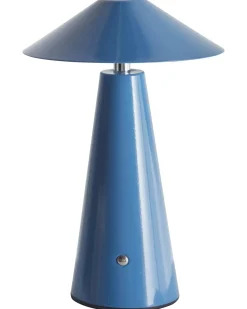 Lampada da tavolo senza fili a LED APAYAO con dimmer Metallo Blu