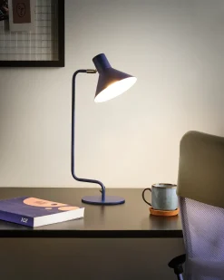 Lampada da tavolo senza fili RIMAVA Regolabile Metallo Blu