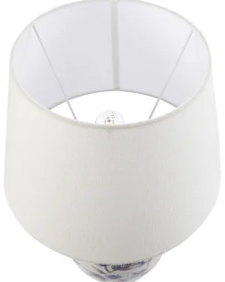 Lampada da tavolo SUNJA Porcellana Bianco/Blu