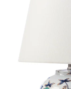 Lampada da tavolo SUNJA Porcellana Bianco/Blu