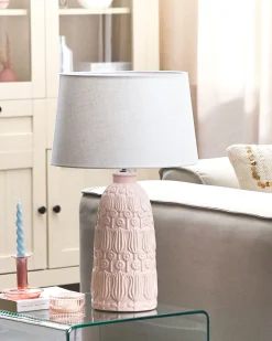 Lampada da tavolo ZARIMA Ceramica Rosa