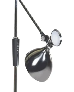 Lampada da terra a LED ANDROMEDA con dimmer Metallo Argento