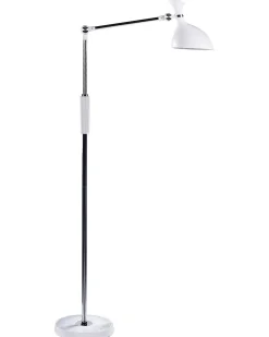 Lampada da terra a LED ANDROMEDA con dimmer Metallo Bianco