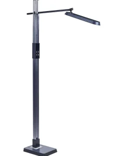 Lampada da terra a LED AQUARIUS con dimmer Metallo Grigio scuro