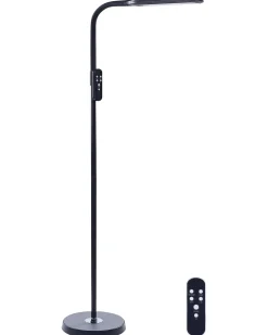 Lampada da terra a LED ARIES con telecomando con dimmer Metallo Nero