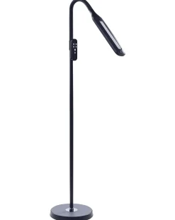 Lampada da terra a LED ARIES con telecomando con dimmer Metallo Nero