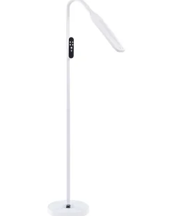 Lampada da terra a LED ARIES con telecomando con dimmer Metallo Bianco