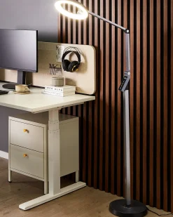 Lampada da terra a LED CARINA con dimmer Metallo Grigio scuro