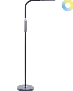 Lampada da terra a LED CASSIOPEIA con dimmer Metallo Nero
