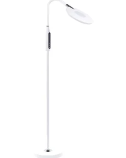 Lampada da terra a LED CASSIOPEIA con dimmer Metallo Bianco