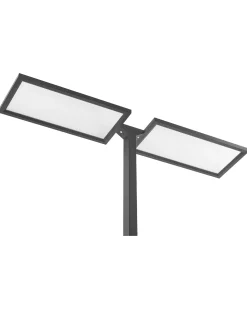 Lampada da terra a LED SCULPTOR con sensore di movimento Metallo Nero