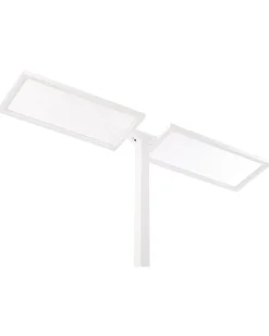 Lampada da terra a LED SCULPTOR con sensore di movimento Metallo Bianco