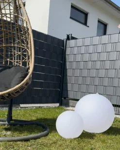 Lampada a sfera LED per esterni JOCOY con telecomando Bianco sporco