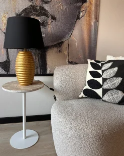Lampada da tavolo EBRO Porcellana Oro
