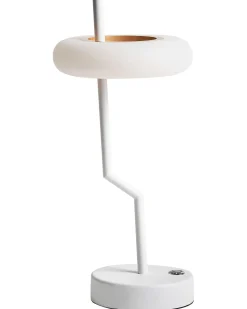 Lampada da tavolo senza fili a LED ALVIELA con dimmer Metallo Bianco