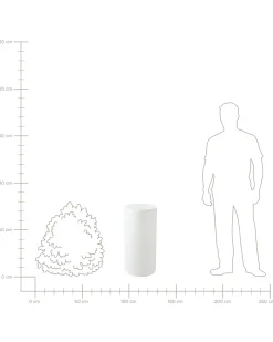 Lampada da terra LED per esterni PIEDRA con telecomando Bianco