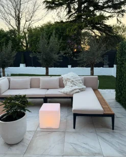 Lampada da terra LED per esterni LAGARTO con telecomando Bianco