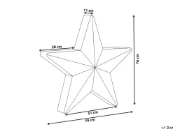 Lampada da terra LED per esterni OLSAN Stella 76 cm Bianco