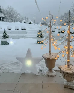 Lampada da terra LED per esterni OLSAN Stella 76 cm Bianco